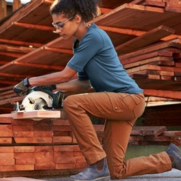 Duluth Trading Co Pants - Duluth Women's DuluthFlex Fire Hose Slim Leg Cargo Pants Cider 16 x 33 H12577